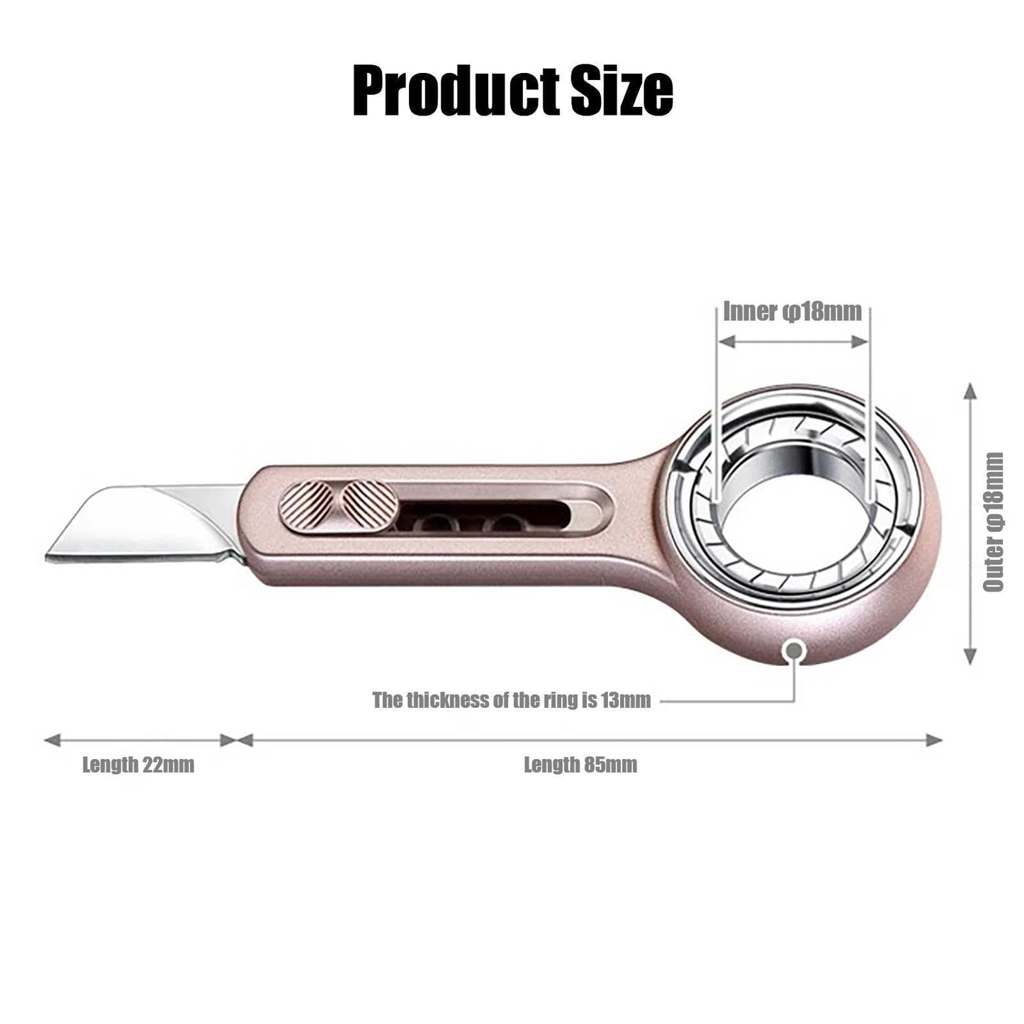 EDC Ring Fidget Knife Toy