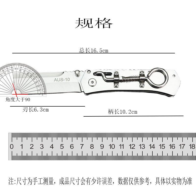 Pull Ring Folding Knife – Stainless Steel EDC Tool