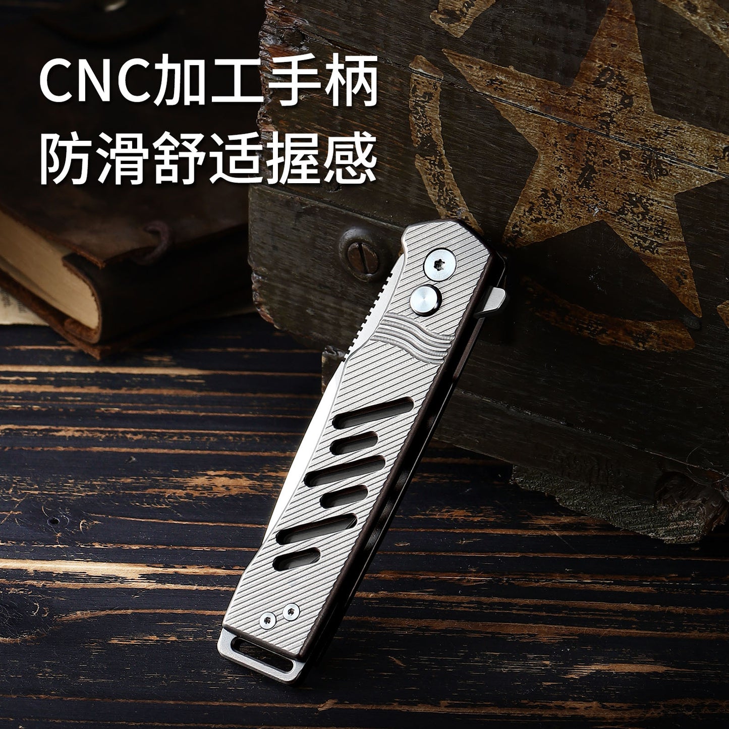 TFK02 - Premium Titanium Alloy Folding Knife – D2 Blade