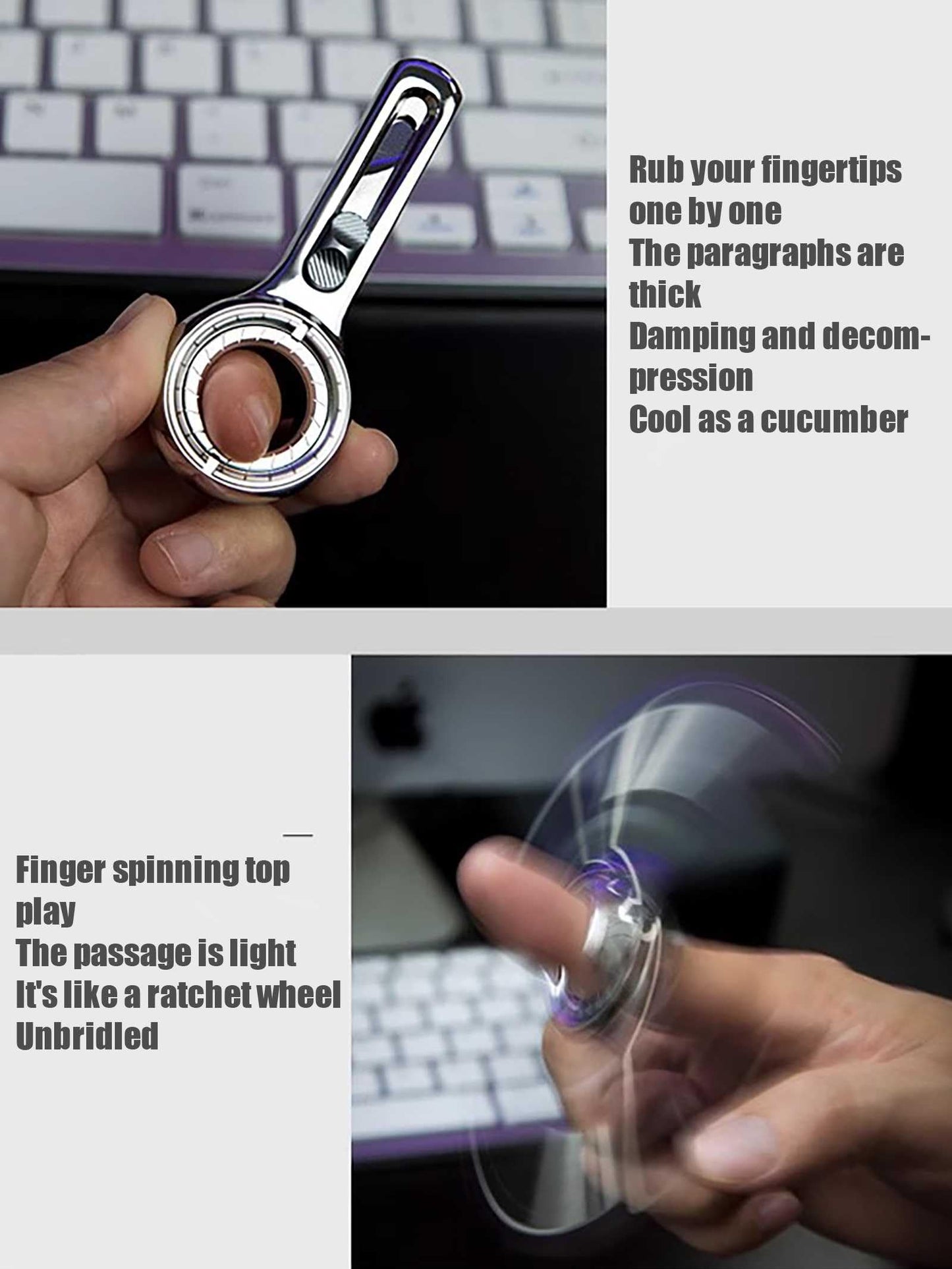 EDC Ring Fidget Knife Toy