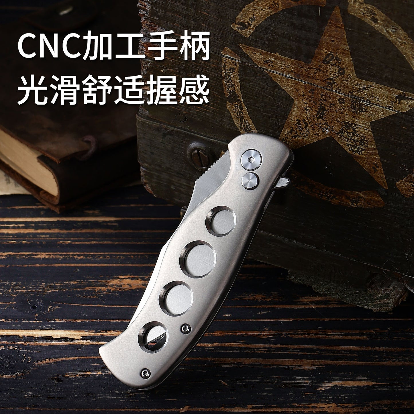 TFK03 - Titanium D2 Folding Knife – Precision, Strength & Style