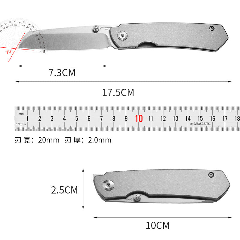 Pocket Titanium Folding Knife – Compact, Tough, and Stylish