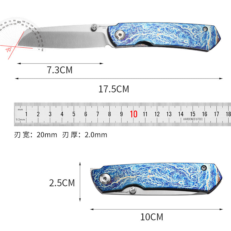 Pocket Titanium Folding Knife – Compact, Tough, and Stylish