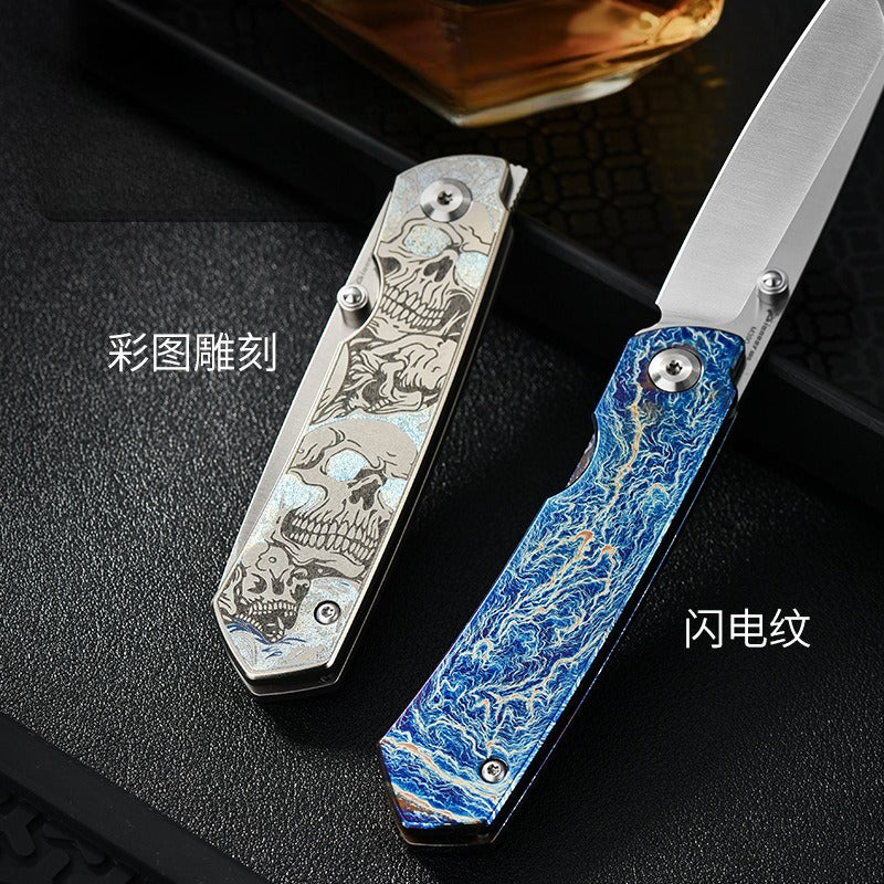 Pocket Titanium Folding Knife – Compact, Tough, and Stylish