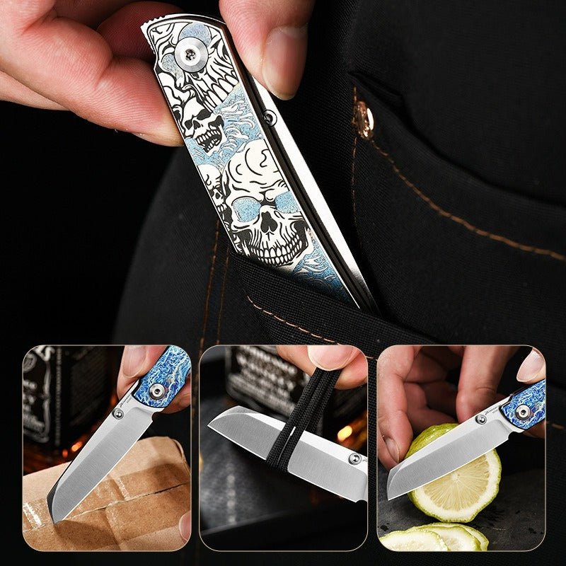 Pocket Titanium Folding Knife – Compact, Tough, and Stylish