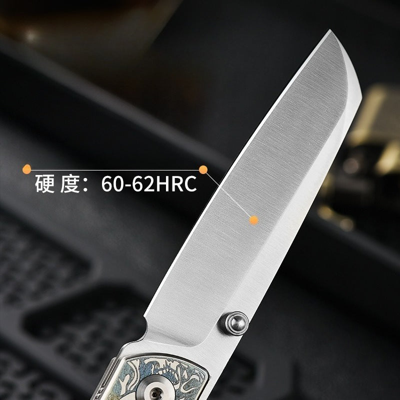 Pocket Titanium Folding Knife – Compact, Tough, and Stylish