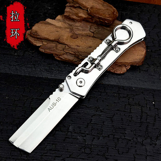 Pull Ring Folding Knife – Stainless Steel EDC Tool