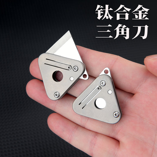 Mini Titanium Folding Utility Knife – Compact EDC Perfection