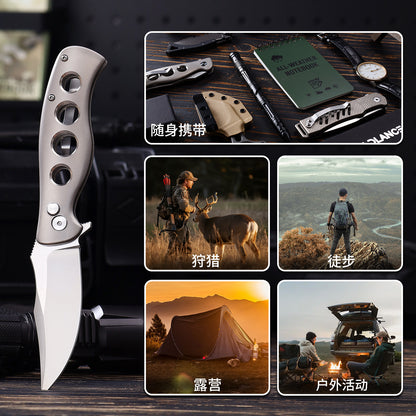 TFK03 - Titanium D2 Folding Knife – Precision, Strength & Style