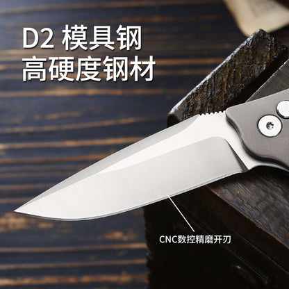 TFK01 - Titanium Alloy Folding Knife with D2 Blade – EDC Pocket Knife