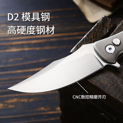 TFK03 - Titanium D2 Folding Knife – Precision, Strength & Style