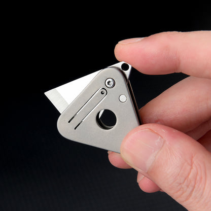 Mini Titanium Folding Utility Knife – Compact EDC Perfection