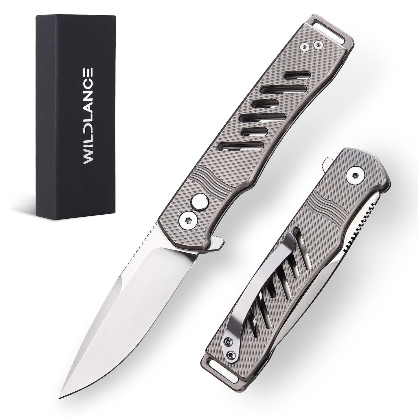 TFK02 - Premium Titanium Alloy Folding Knife – D2 Blade