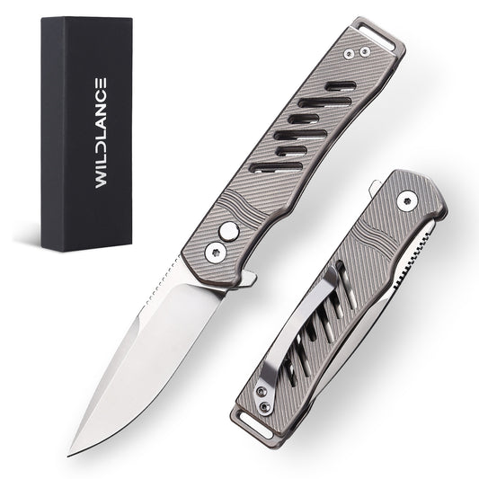 TFK02 - Premium Titanium Alloy Folding Knife – D2 Blade