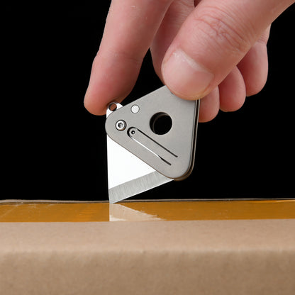 Mini Titanium Folding Utility Knife – Compact EDC Perfection