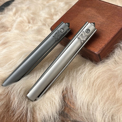 AeroBlade Titan – Minimalist Powder Steel Butterfly Knife